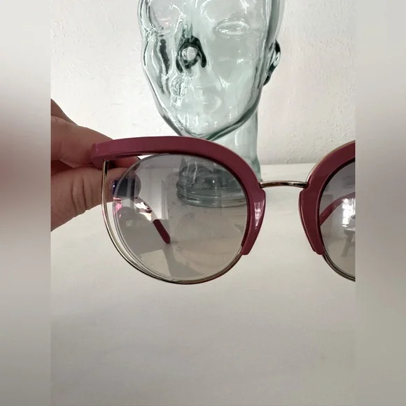 Ferrgamo Pink Cat Eye Sunglasses SF909S Funky Retro Designer